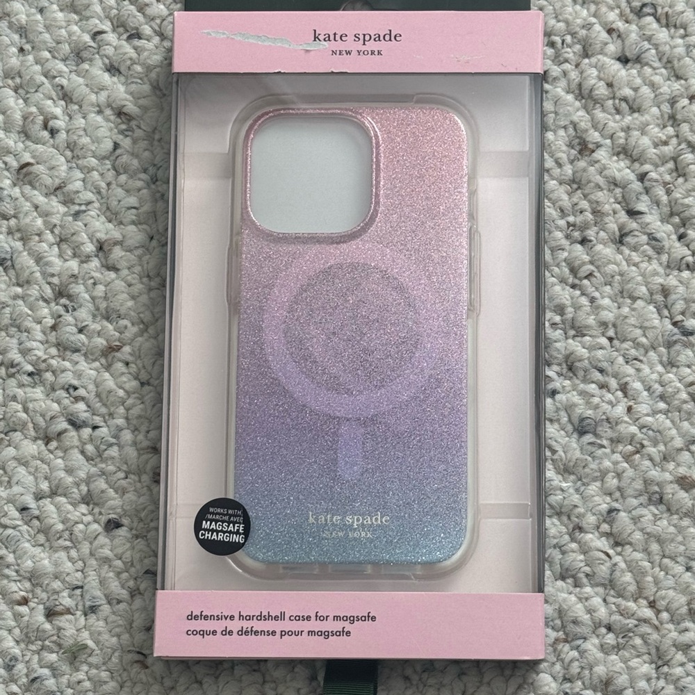 Kate Spade Sparkling Gradient iPhone Case - Pink and Blue
